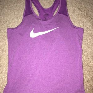 Kids purple Nike work out tank